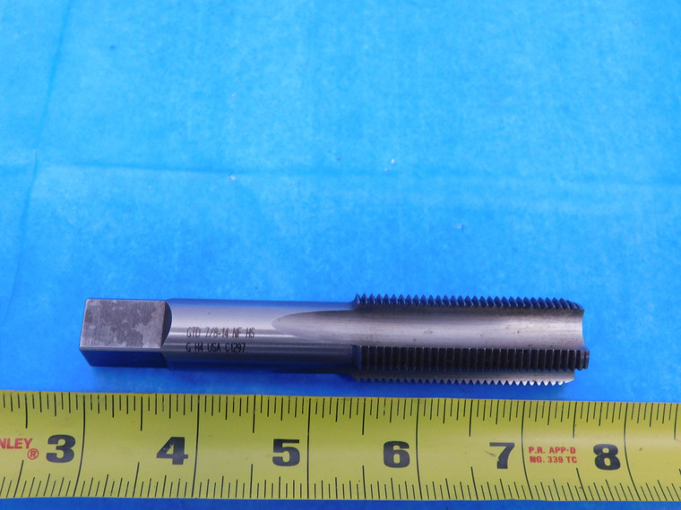 GTD 7/8 14 NF G H4 HSS BOTTOMING TAP 4 STRAIGHT FLUTE .875 GREENFIELD C1297 - MS6009LVR