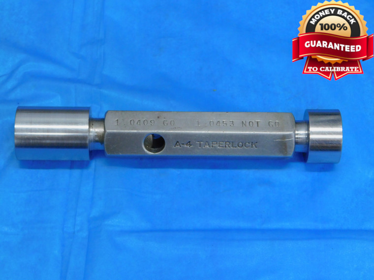 1.0409 & 1.0453 PIN PLUG GAGE GO NO GO 1.0469 -.0016 OVERSIZE 1 3/64 26.439 mm - JP0060AZ1