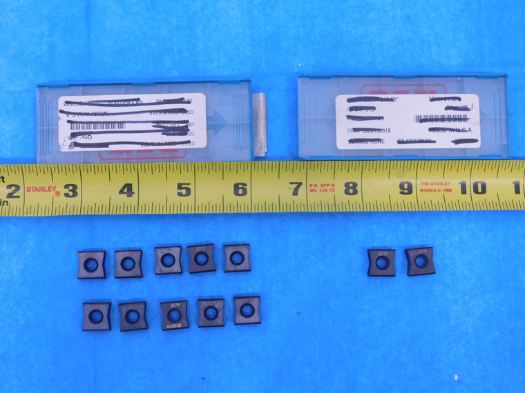 12PCS NEW INGERSOLL NNE324L107 IN2015 CARBIDE MILLING INSERTS INDEXABLE - DCT-MS6016