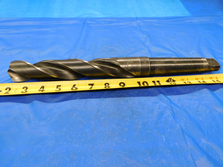 1 3/8 O.D. HSS TWIST DRILL BIT MORSE TAPER #4 SHANK 8 1/8 LOC 14" OAL 1.375 MT4 - MB4903AR1