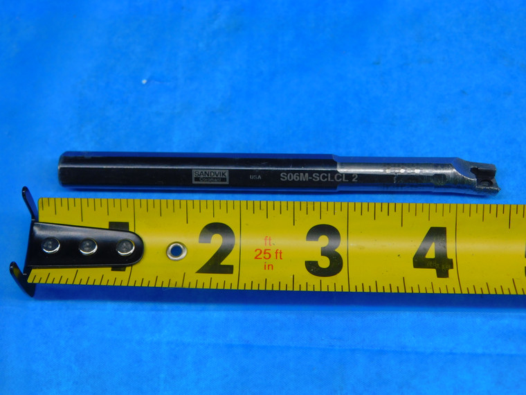 SANDVIK 3/8 SHANK DIA S06M-SCLCL2 INDEXABLE BORING BAR CCMT21.51 INSERTS .375 - AR4360AL1