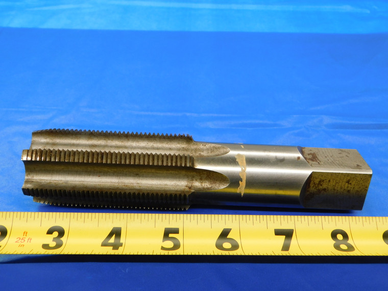 1 1/2 12 NF GH4 HSS PLUG TAP 6 STRAIGHT FLUTE 1.5 THREADING TOOL BRIDGEPORT MILL - MB5219AR1