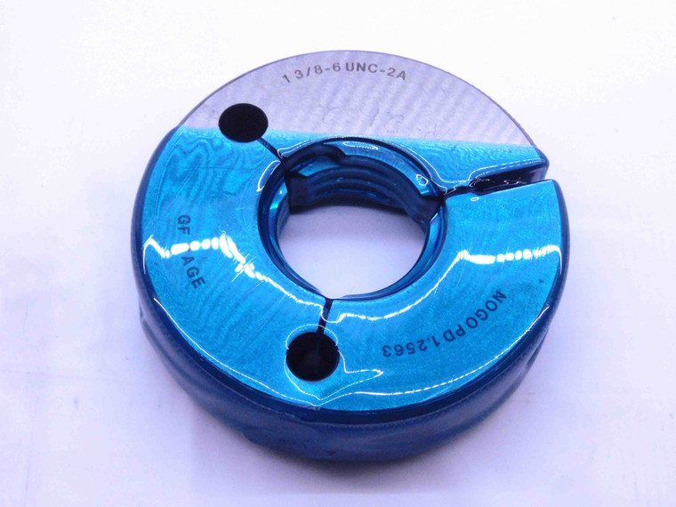 1 3/8 6 UNC 2A THREAD RING GAGE 1.375 1.3750 NO GO ONLY P.D. = 1.2563 CHECK - DW14606AC2