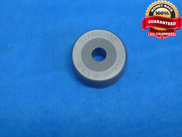 .2918 CLASS X MASTER PLAIN BORE CARBIDE RING GAGE .2813 9/32 7.412 mm - JP0139EY