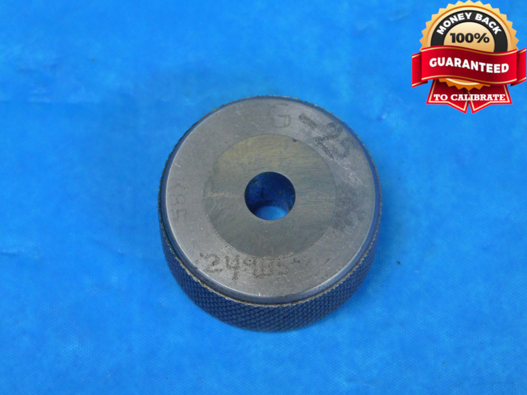 .24985 CLASS XX MASTER PLAIN BORE CARBIDE RING GAGE .2500 1/4 6.346 mm - JP0171EY