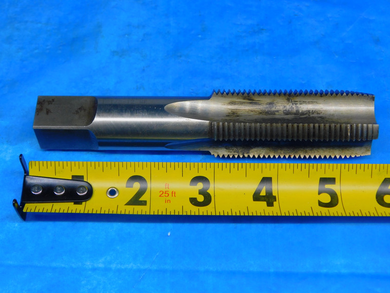 GREENFIELD 1 1/8 12 NF GH4 E5 HSS PLUG TAP 4 STRAIGHT FLUTE 1.125 MADE IN USA - AR4668AR1