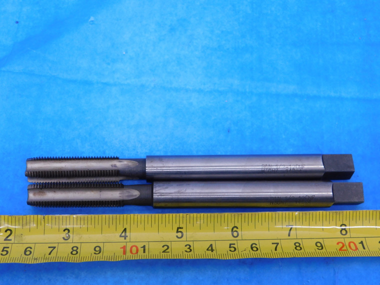 2PCS REIFF & NESTOR 1/2 20 NF HSS PLUG TAP 4 STRAIGHT FLUTE .5 MADE IN USA - MS6036LVR