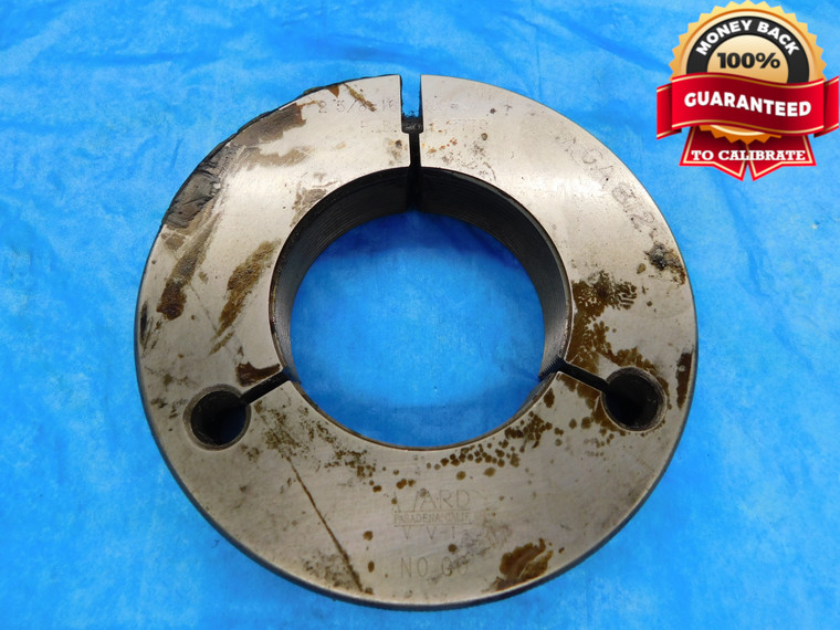 2 5/8 16 NS 2 THREAD RING GAGE 2.625 2.6250 NO GO ONLY P.D. = 2.5779 INSPECTION - DW14691RD