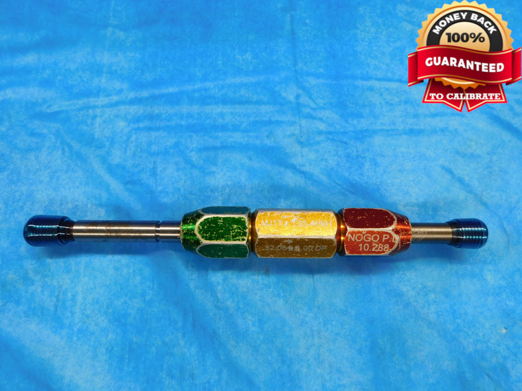 MJ11 X 1.25 4H6H EXTRA LONG THREAD PLUG GAGE 11 GO NO GO PD'S = 10.188 & 10.288 - DW14697AC2