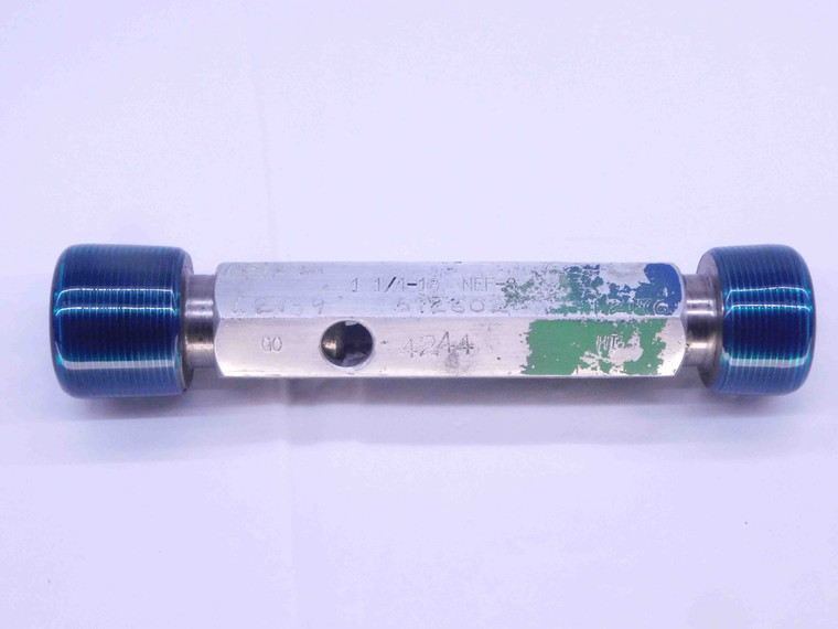 1 1/4 18 NEF 3 THREAD PLUG GAGE 1.25 GO NO GO P.D.'S = 1.2139 & 1.2176 UNEF-3 - DW14751AG2