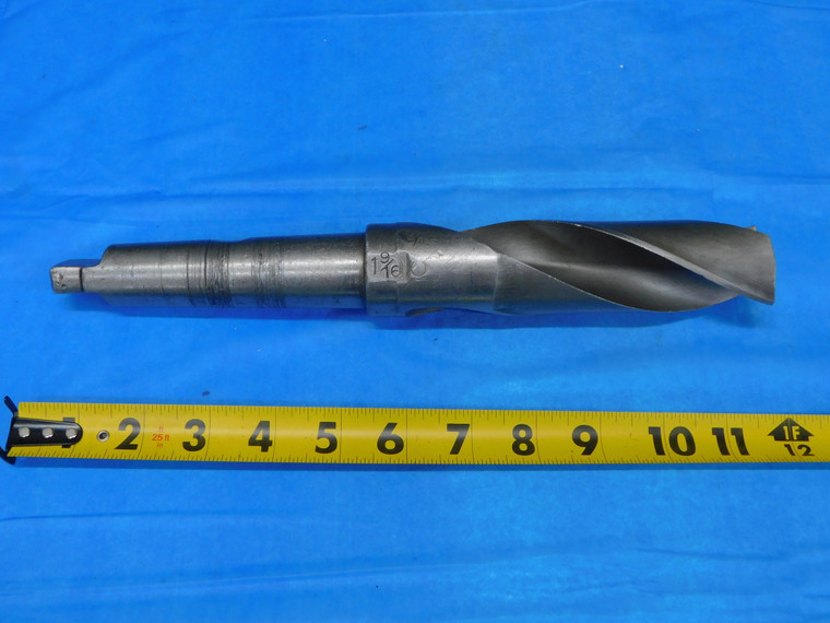 1 9/16 O.D. STEEL FLAT BOTTOM TWIST DRILL BIT MORSE TAPER #4 SHANK 1.5625 - JP0212AR1