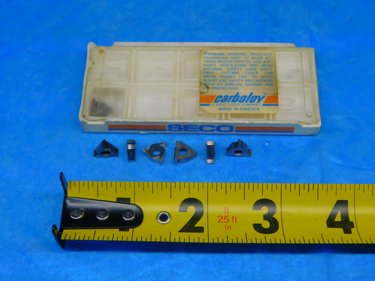 7PCS NEW SECO 11NLA60-G1 740 26195 001 S25M 038 CARBIDE THREADING INSERTS - AR4806RDT