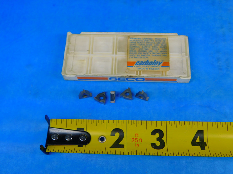 5PCS NEW SECO 11NLA60-G1 P30/M30 S25M CARBIDE THREADING INSERTS SNAP-TAP - AR4799RDT