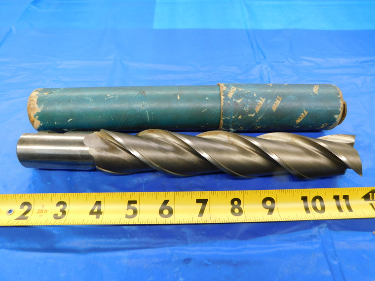 TRW ABOUT 1 1/2 O.D. 8 1/8 LOC 10 1/2 OAL HSS END MILL 1 1/4 SHANK 3 FLUTE - MB5418AE2