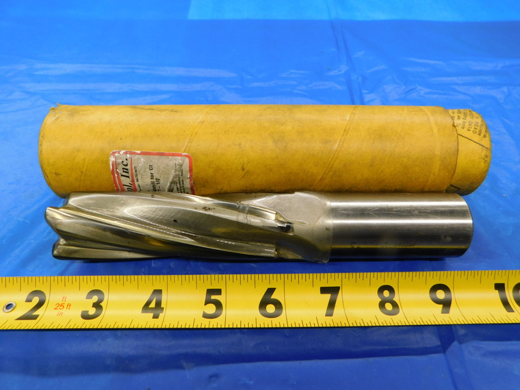 SUPER TOOL 1 1/4 O.D. ABOUT 4" LOC HSS END MILL 1 1/4 SHANK 4 FLUTE 1.25 USA - MB5412AE2