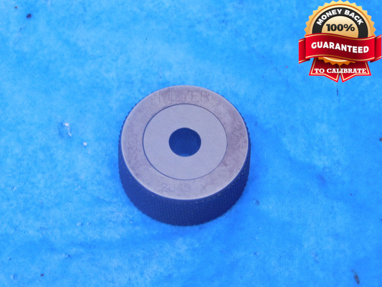 .2649 CLASS X MASTER PLAIN BORE CARBIDE RING GAGE .2656 -.0007 OVERSIZE 17/64 6.728 mm - MC0058AU1
