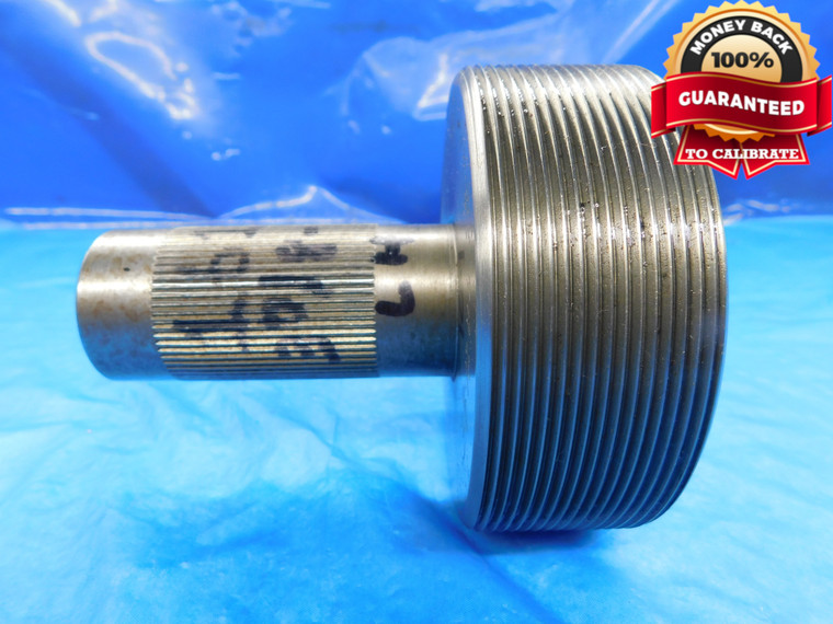 SHOP MADE 3 7/8 12 UN 2B LEFT HAND THREAD PLUG GAGE 3.875 GO ONLY P.D. = 3.8209 - DW14864AG2