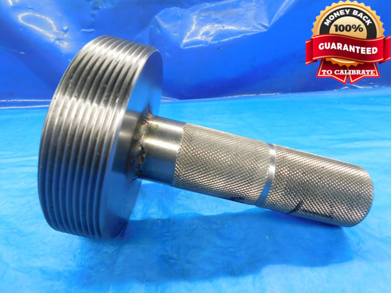 SHOP MADE 4" 10 UNS 2B LEFT HAND THREAD PLUG GAGE 4.0 4.00 4.000 4.0000 L.H. - DW14887AG2