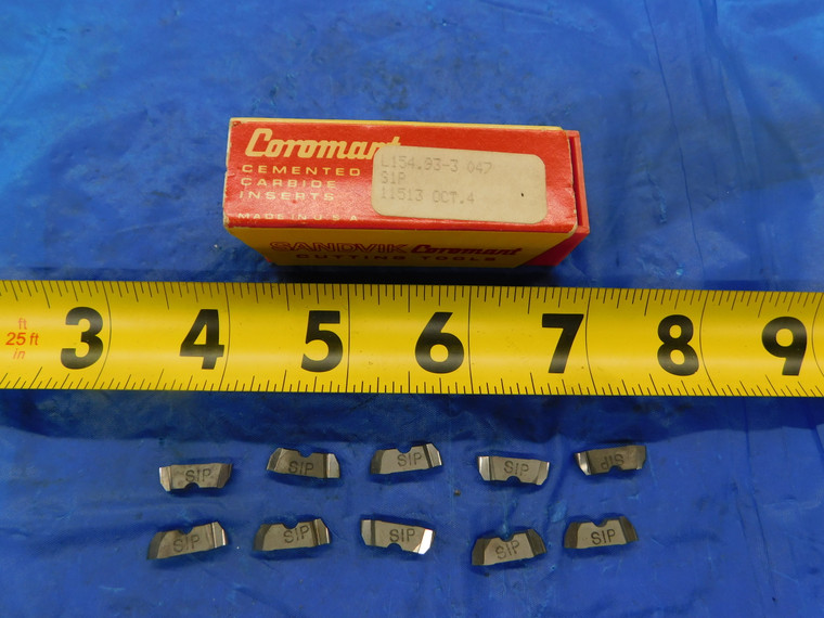 10PCS NEW SANDVIK L154.93-3 047 SIP CARBIDE GROOVING INSERTS - MB5634AS1