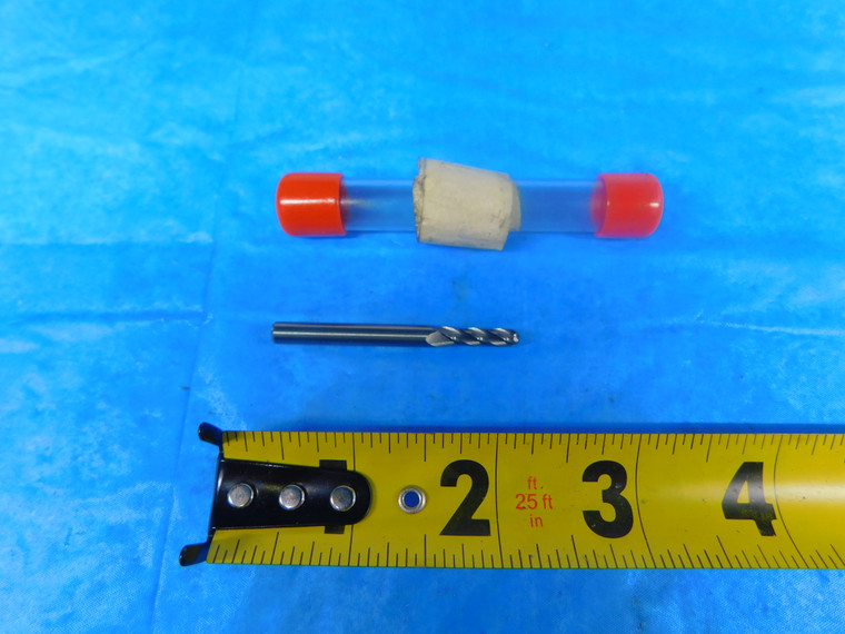 NEW .15" O.D. 5/8 LOC 2 1/8 OAL BALL NOSE HSS END MILL 3/16 SHANK 4 FLUTE 4mm - AR5061LVR