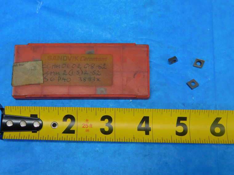 10PCS NEW SANDVIK CCMM060208-52 S6 P40 CARBIDE TURNING INSERTS CCMM2(1.5)2-52 - JP0311AS1