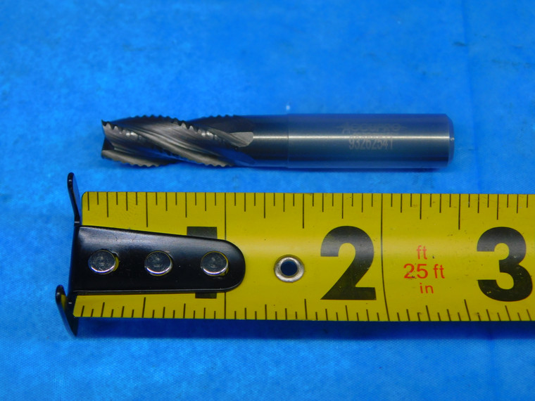 ACCUPRO 9mm O.D. TiCN ROUGHING SOLID CARBIDE END MILL 3/8 SHANK 4 FL 93262541 - AR5084LVR