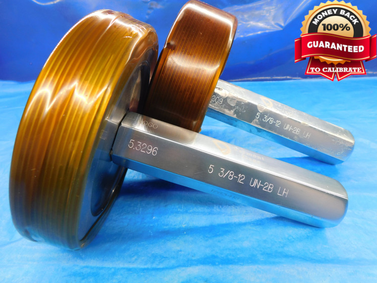 5 3/8 12 UN 2B LEFT HAND VERMONT THREAD PLUG GAGE 5.375 GO NO GO = 5.3209 5.3296 - DW14957AG2