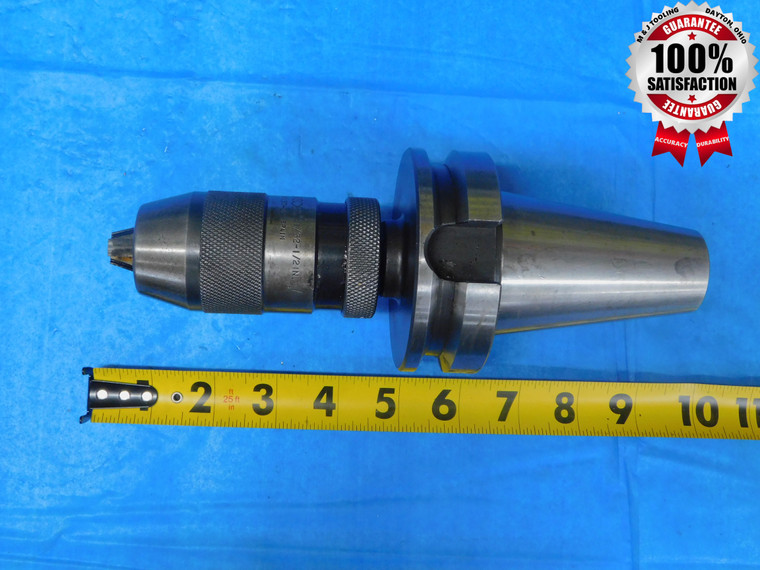 JACOBS HP130-J2 1/32 - 1/2 KEYLESS DRILL CHUCK W BT45 TOOL HOLDER B5J4-0033 JT33 - AR5160AW1