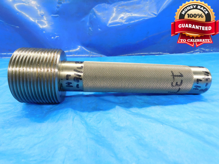 SHOP MADE 2 7/16 8 3B LEFT HAND THREAD PLUG GAGE 2.4375 GO ONLY P.D. = 2.3563 2B - DW14962AG2