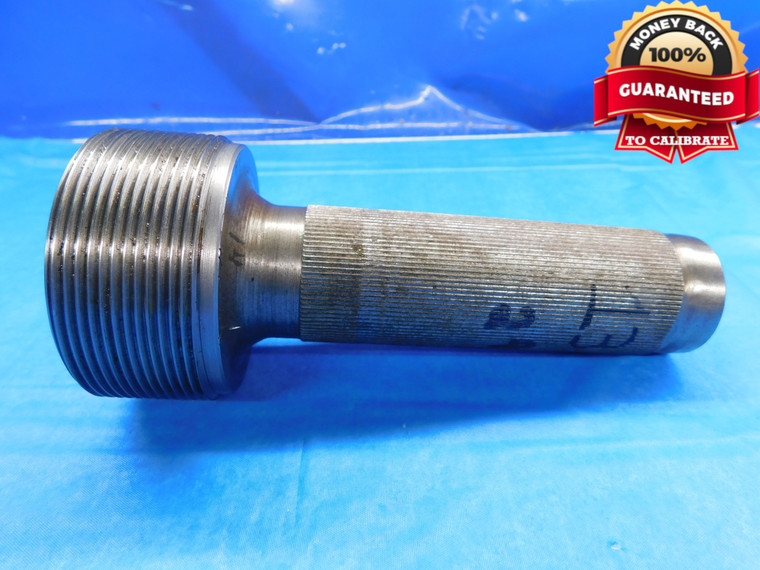SHOP MADE 2 9/16 12 LEFT HAND THREAD PLUG GAGE 2.5625 L.H. 2 9/16"-12 INSPECTION - DW15032AG2