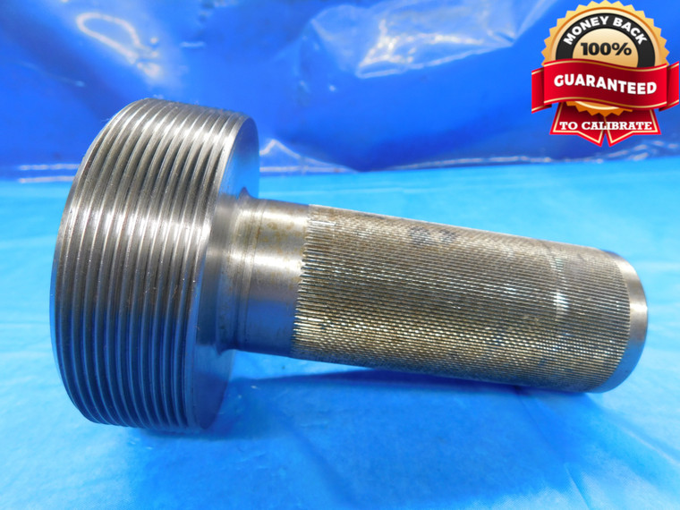 SHOP MADE 3 3/8 12 LEFT HAND THREAD PLUG GAGE 3.375 3.3750 L.H. INSPECTION CHECK - DW15044AG2