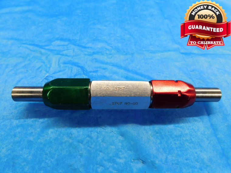 .3757 & .3767 PIN PLUG GAGE GO NO GO .3750 +.0007 OVERSIZE 3/8 9.568 mm CHECK - DW15087AG2