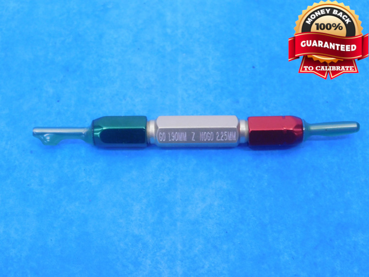 1.90 & 2.25 CLASS Z PIN PLUG GAGE GO NO GO ONSIZE 2 1/4 57 mm 1.9000 2.2500 - MC0308AP1