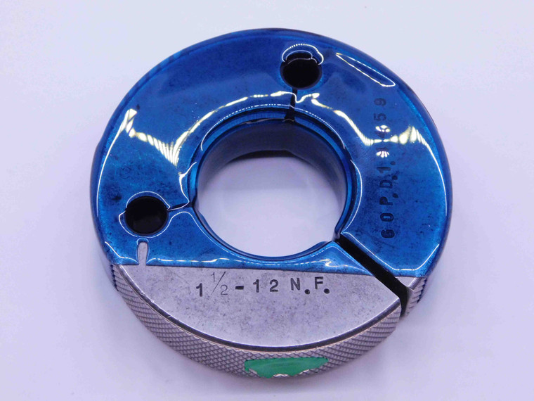 1 1/2 12 NF THREAD RING GAGE 1.5 1.50 1.500 1.5000 GO ONLY P.D. = 1.4459 UNF 3A - DW15162RD
