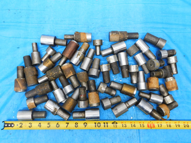 50 PC LOT OF GO & NO-GO MEMBERS SMOOTH PIN PLUG GAGES VARIOUS SIZES AROUND 1" - MB5717AZ1