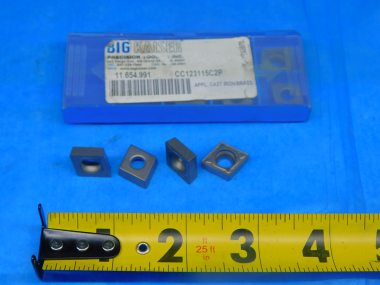 9PCS NEW BIG KAISER 11.654.991 CC123115C2P CARBIDE TURNING INSERTS INDEXABLE - AR5426RDT