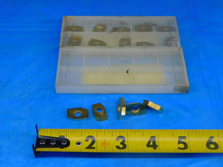 15PCS NEW NEW TECH F0697 EM1930250E 30 DEG NT5T TiN COATED CARBIDE INSERTS - AR5478RDT