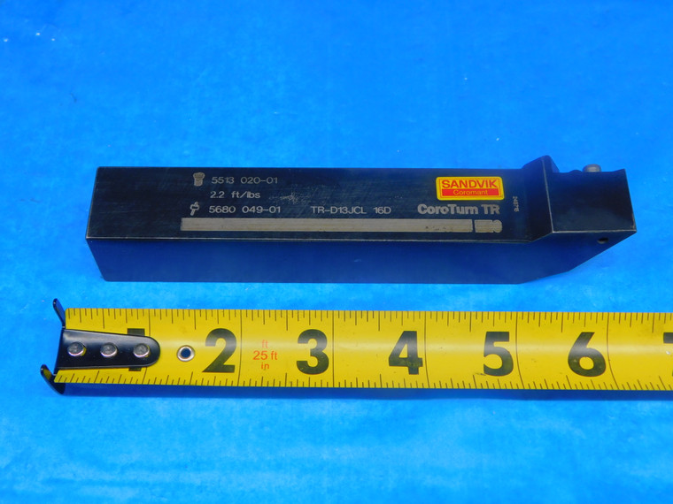 SANDVIK TR-D13JCL LATHE TURNING TOOL HOLDER 1" SHANK 16D COROTURN TR 6" OAL - AR5505RDT