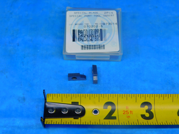 2PCS NEW AMEC 070202-5 CARBIDE SPECIAL PORT TOOL BLADE INSERTS 973014 MA504X0 - AR5524RDT