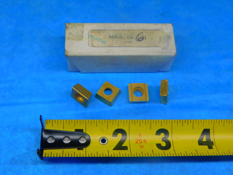 6PCS NEW AMERICAN HELLER 50SCI C6 TiN CARBIDE INSERTS FOR UNIDEX DRILL HEAD - FAX-AR5535