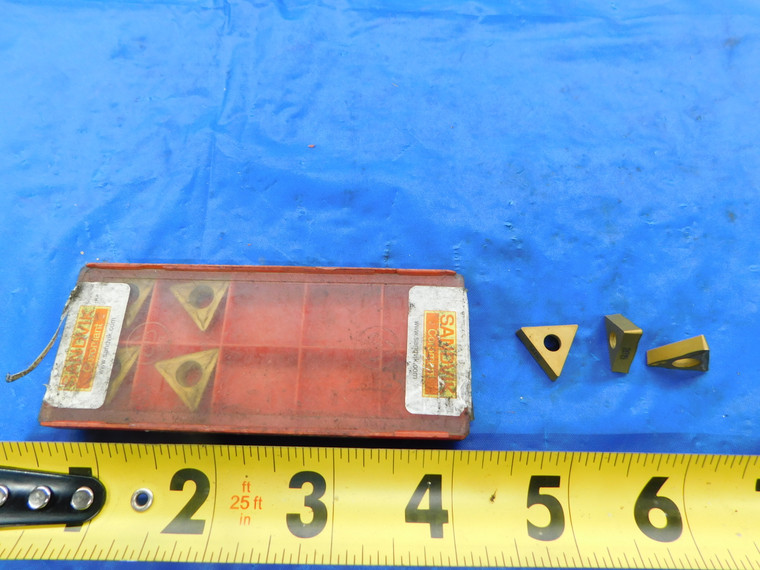 7PCS SANDVIK TCMT 16 T3 08-UM 2015 TiN CARBIDE TURNING INSERTS TCMT 3(2.5)2-UM - FAX-MB6060