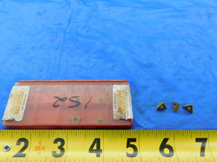 7PCS SANDVIK TPMT 09 02 04-PF 4015 TiN CARBIDE INSERTS TPMT 1.8(1.5)1-PF - FAX-MB6067