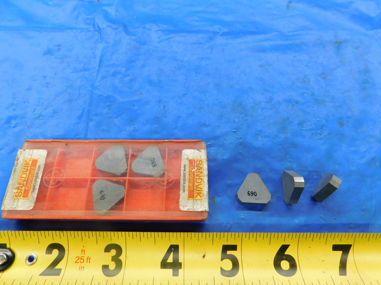 6PCS NEW SANDVIK TNCN 12 04 AN 690 CERAMIC TURNING INSERTS - FAX-MB6062