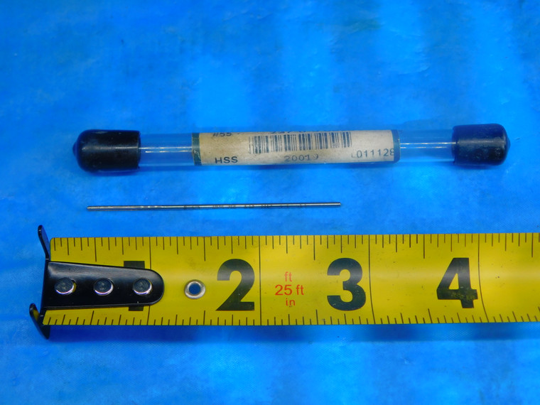 21CM .0520" O.D. HSS CHUCKING REAMER .04" SHANK 4 FLUTE 3/4 LOC 2 1/2 OAL #55 - FAX-AR5619