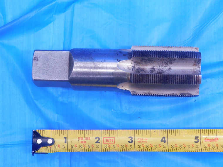 LION 1 9/16 18 GH4 HSS PLUG TAP 6 STRAIGHT FLUTE 1.5625 BRIDGEPORT MILL TOOLING - MC0349AE2