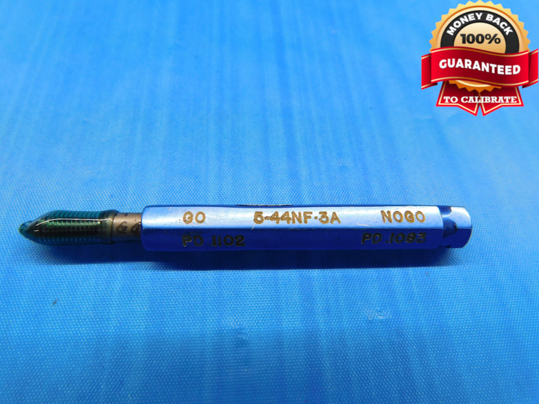 5 44 NF 3A SET THREAD PLUG GAGE #5 .125 .1250 GO ONLY P.D. = .1102 INSPECTION - DW15359EY