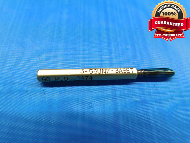 3 56 UNF 3A SET THREAD PLUG GAGE #3 .099 .0990 NO GO ONLY P.D. = .0858 CHECK - DW15363EY