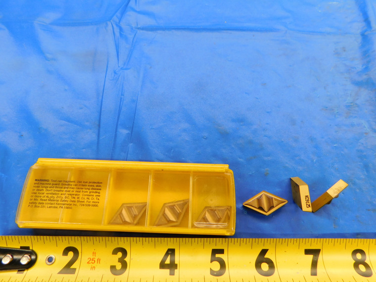 6PCS NEW KENNAMETAL DPGR432 KC9125 TiN COATED CARBIDE PROFILING INSERTS - FAX-MB6157
