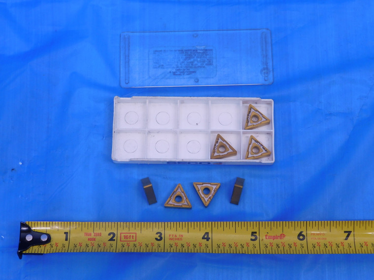 7PCS NEW SECO TNMG160408-MF2 TP200 TiN CARBIDE TURNING INSERTS TNMG 332-MF2 - FAX-MC0353
