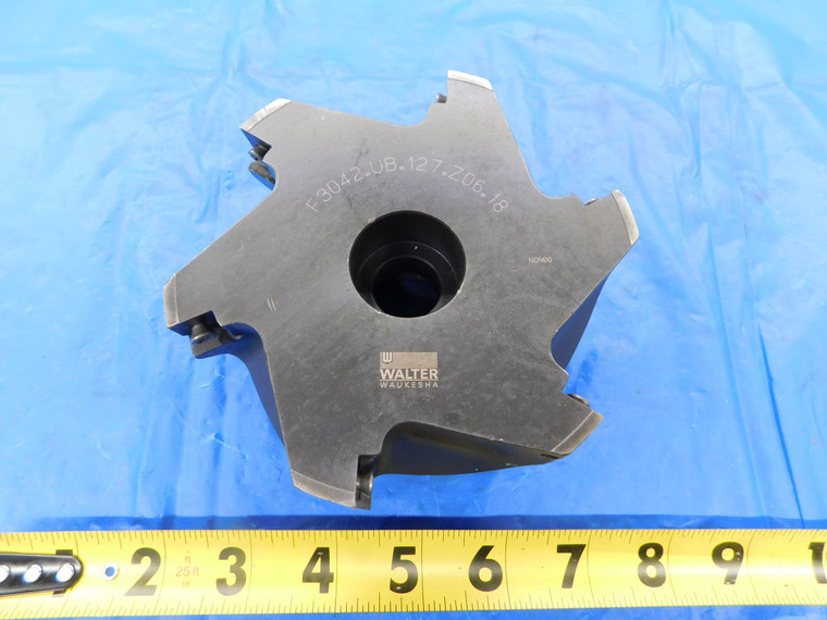 WALTER WAUKESHA 5" O.D. FACE MILL F304.2.UB.127.Z06.18 1 1/2 PILOT 6 POCKETS 5.0 - MB6165RDT